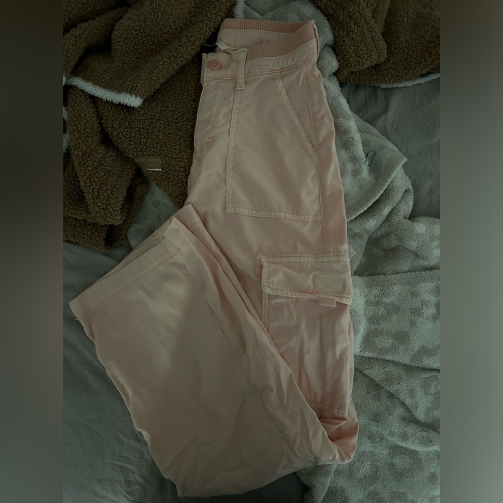 Pink cargo pants